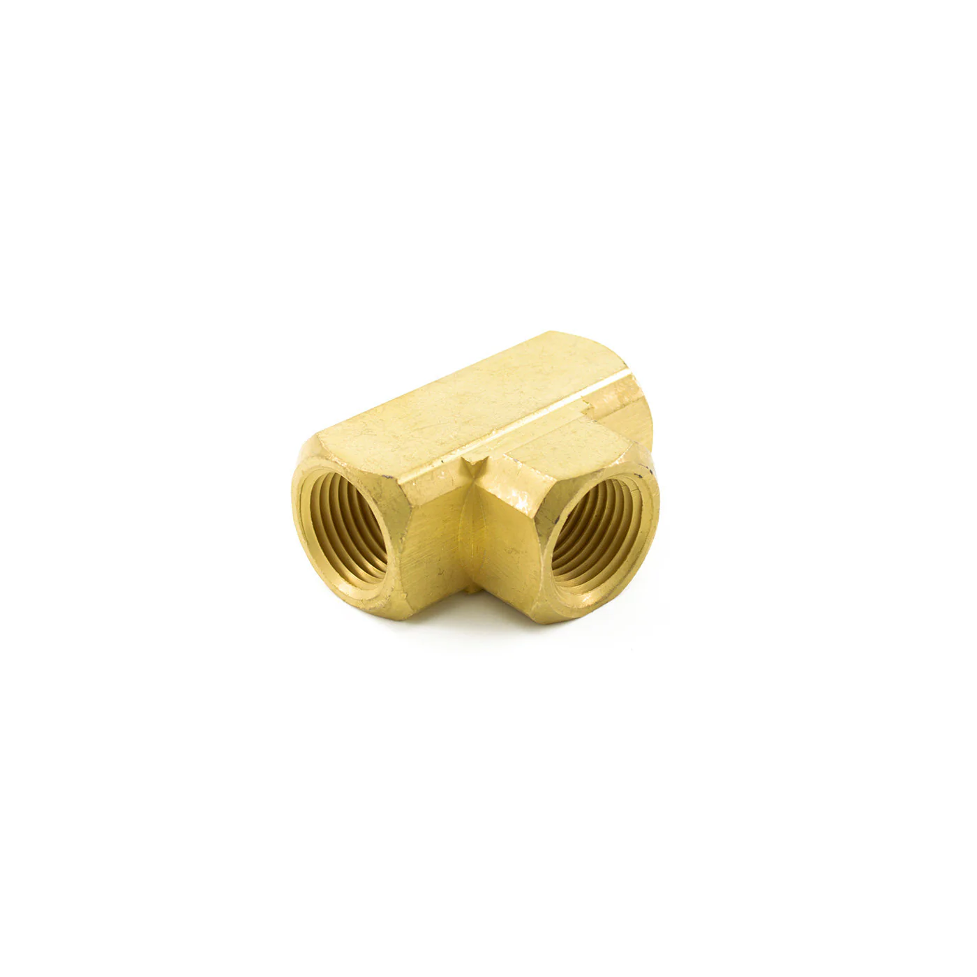 1/2" NPT Brass Tee Fitting