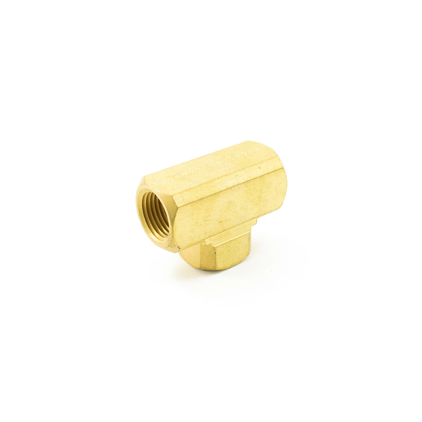 1/2" NPT Brass Tee Fitting - Image 4