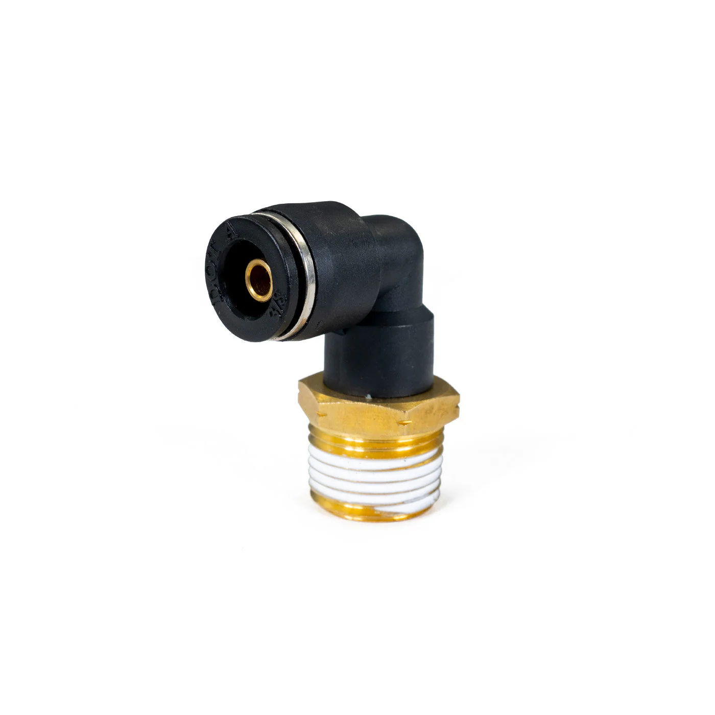 1/2" NPT to 3/8" PTC Elbow Fitting