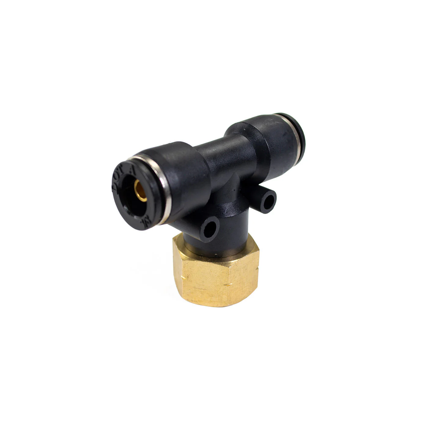 3/8" Female NPT to 3/8" PTC Union Tee - Image 3