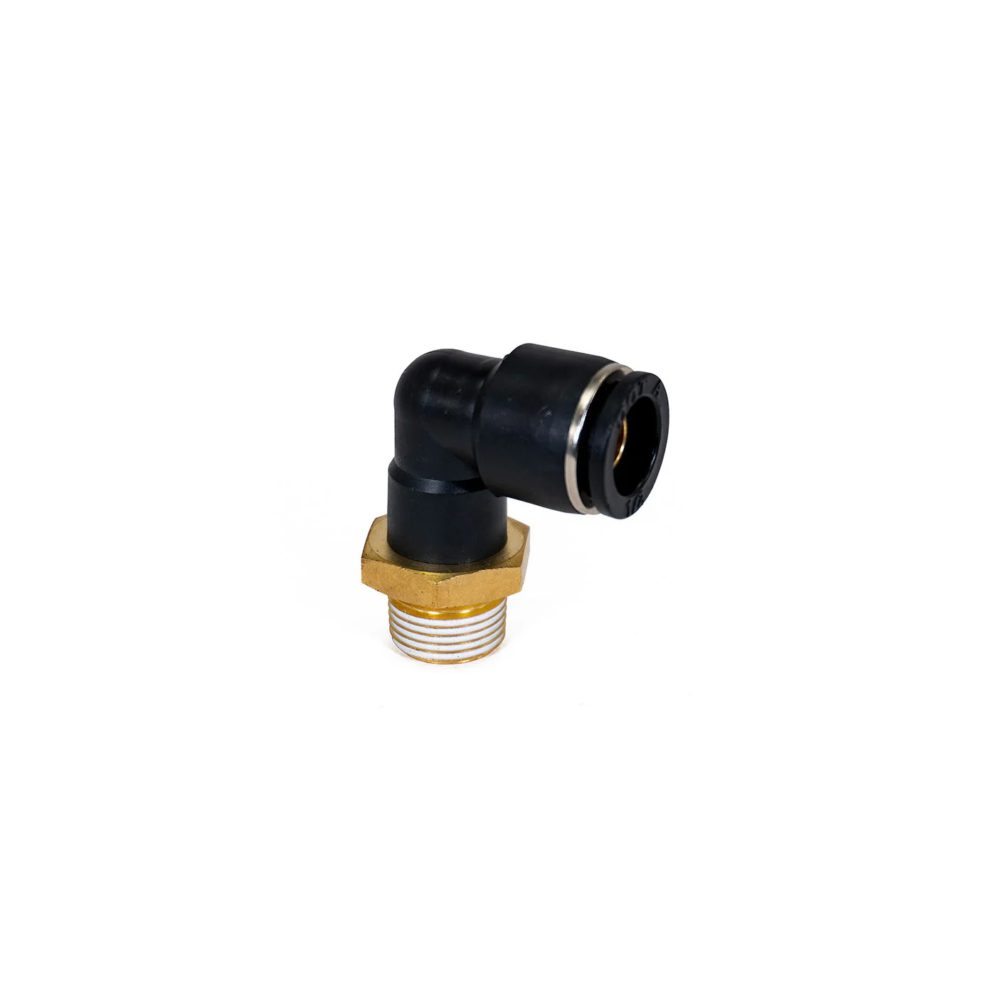 3/8" Male BSPT to 1/2" PTC Elbow Fitting