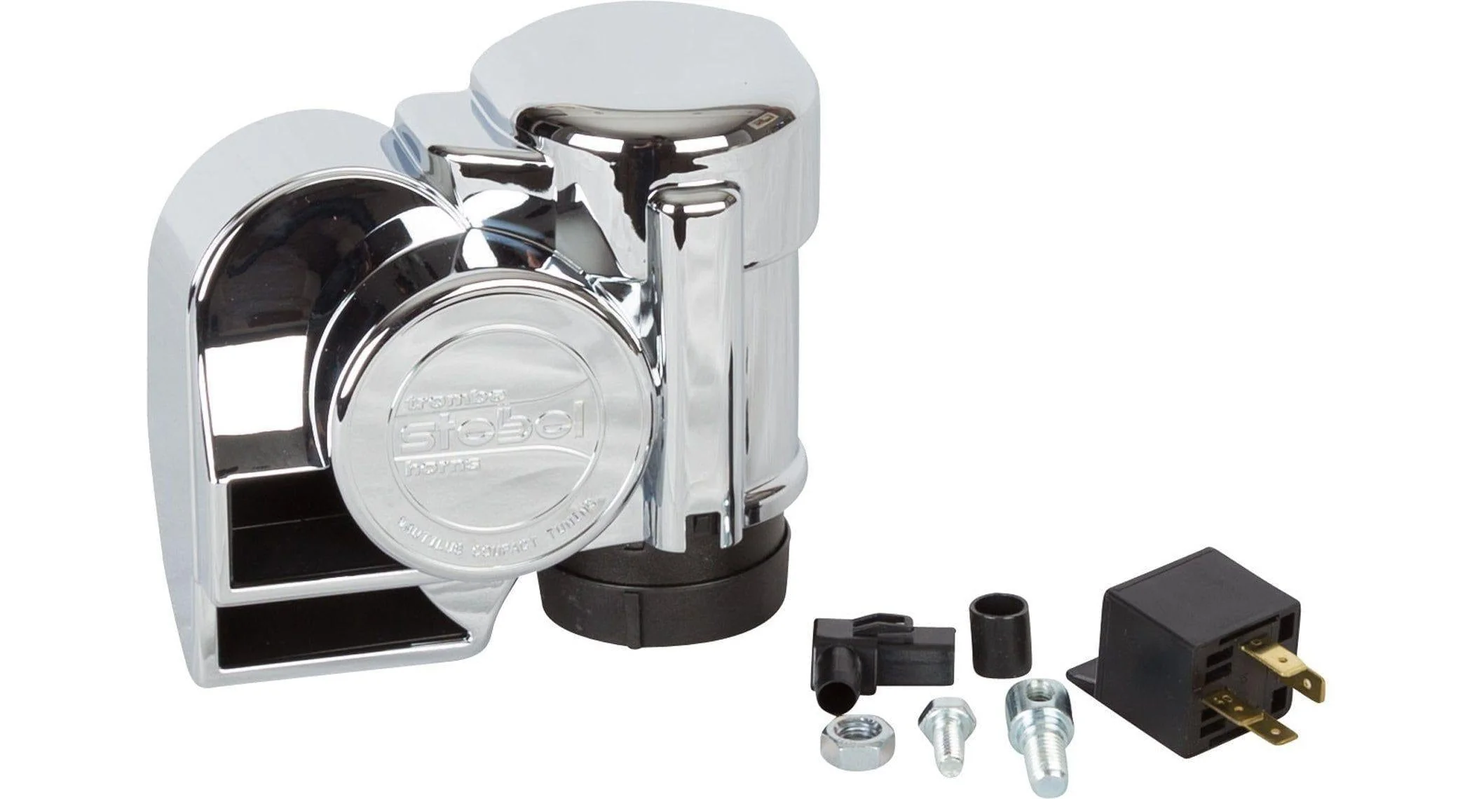 Stebel Chrome Nautilus Compact Tuning Electric Air Horn