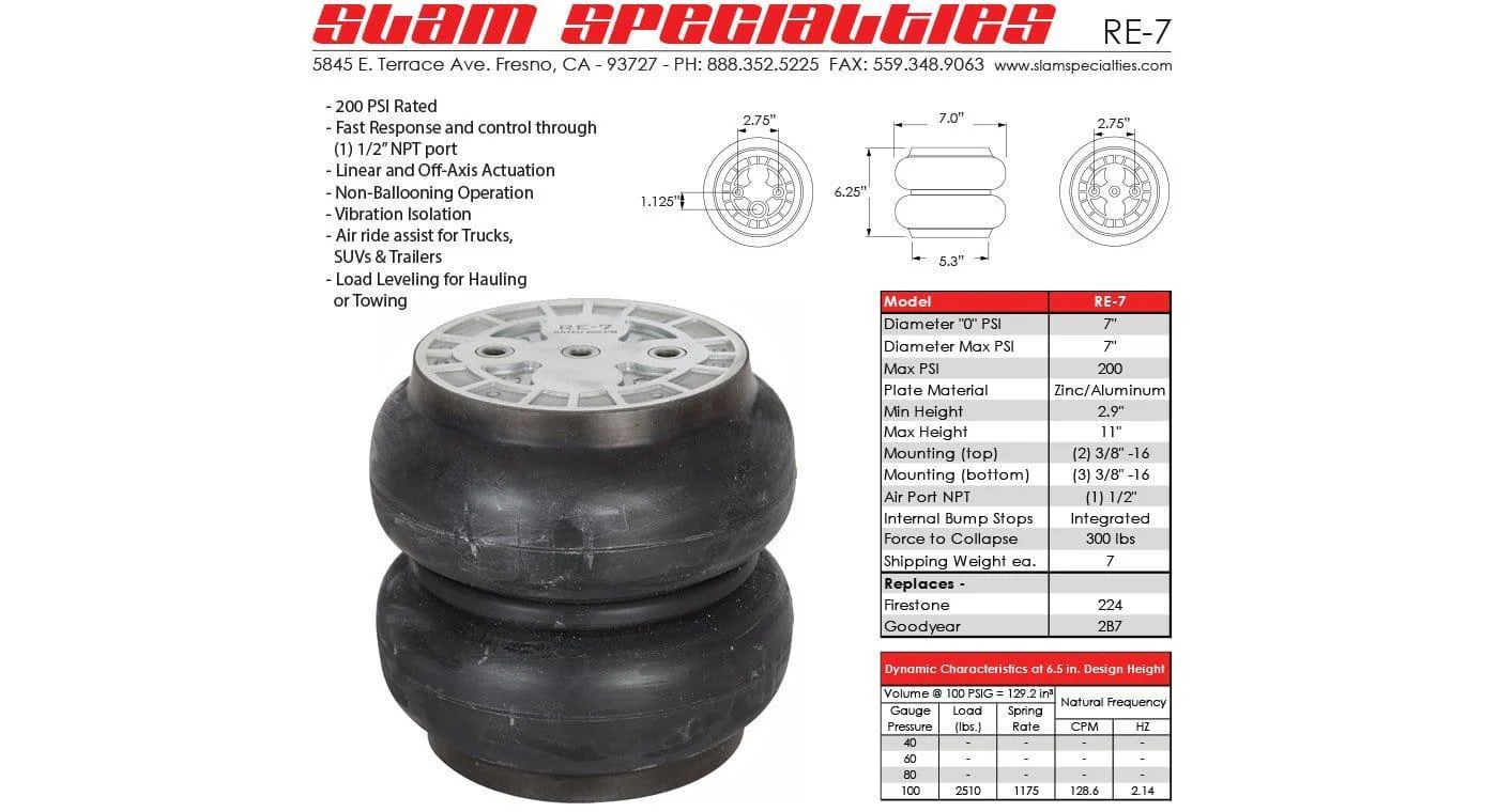 Slam Specialties RE-7 200 PSI Air Bag - Image 4
