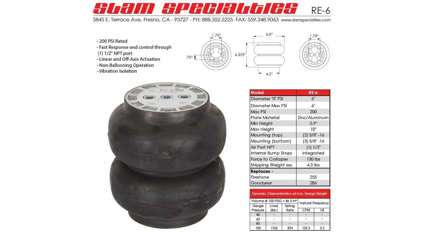 Slam Specialties RE-6 200 PSI Air Bag - Image 4