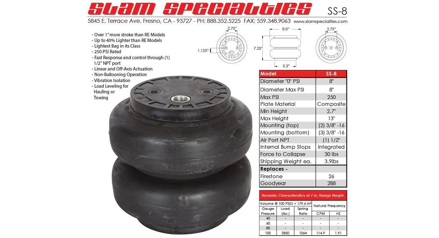 Slam Specialties SS-8 Composite Air Bag - Image 4