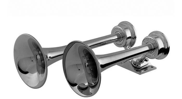Strombos Chrome Duplex Nautical Horn - Image 3
